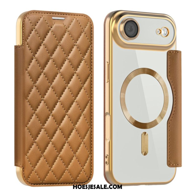 Folio-hoesje iPhone Air Magsafe-compatibel Gewatteerd Bescherming Hoesje