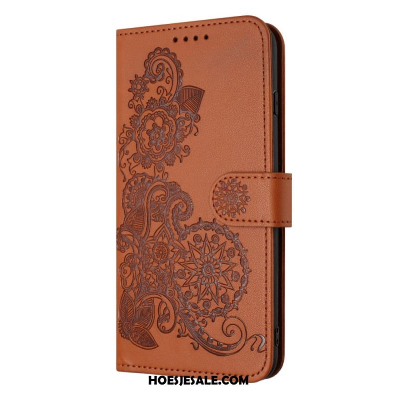 Folio-hoesje iPhone Air Telefoonhoesje Bloemenkant