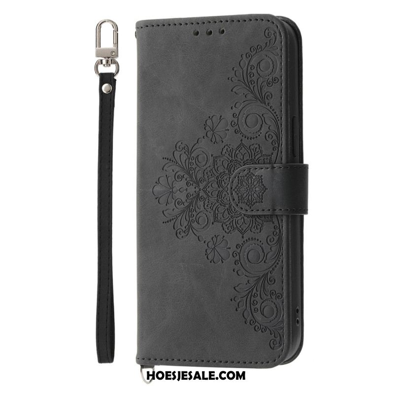 Folio-hoesje iPhone Air Telefoonhoesje Bloemenkant