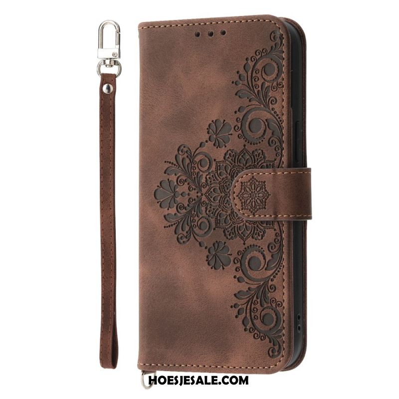 Folio-hoesje iPhone Air Telefoonhoesje Bloemenkant