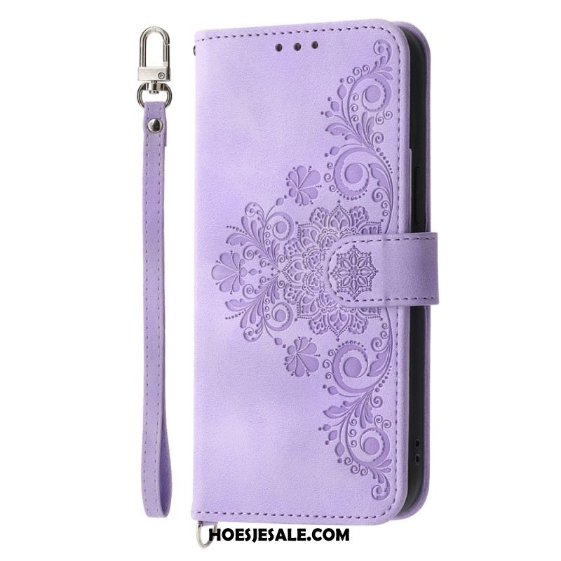 Folio-hoesje iPhone Air Telefoonhoesje Bloemenkant