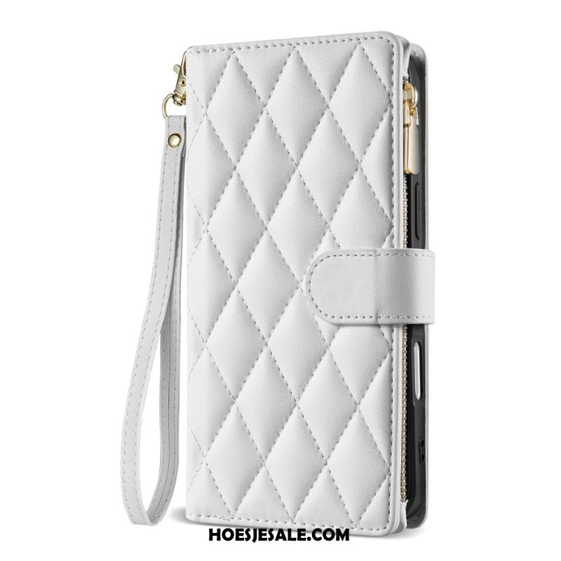 Folio-hoesje iPhone Air Telefoonhoesje Gewatteerd Met Koord En Schouderband