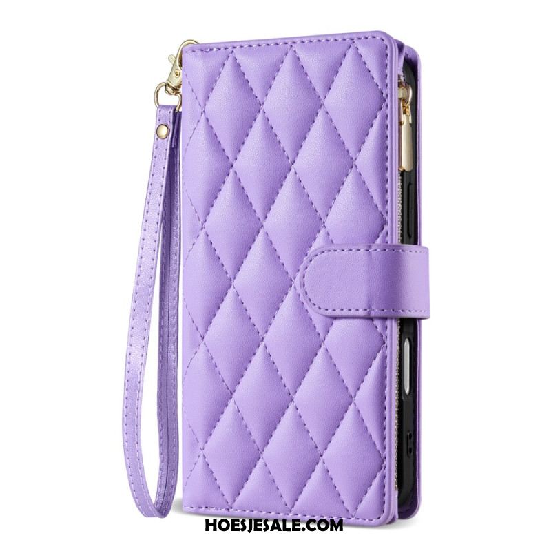 Folio-hoesje iPhone Air Telefoonhoesje Gewatteerd Met Koord En Schouderband