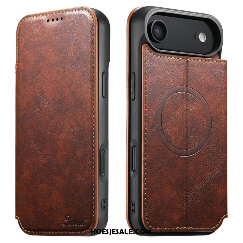 Folio-hoesje iPhone Air Telefoonhoesje Magsafe-compatibel In Vintage Stijl