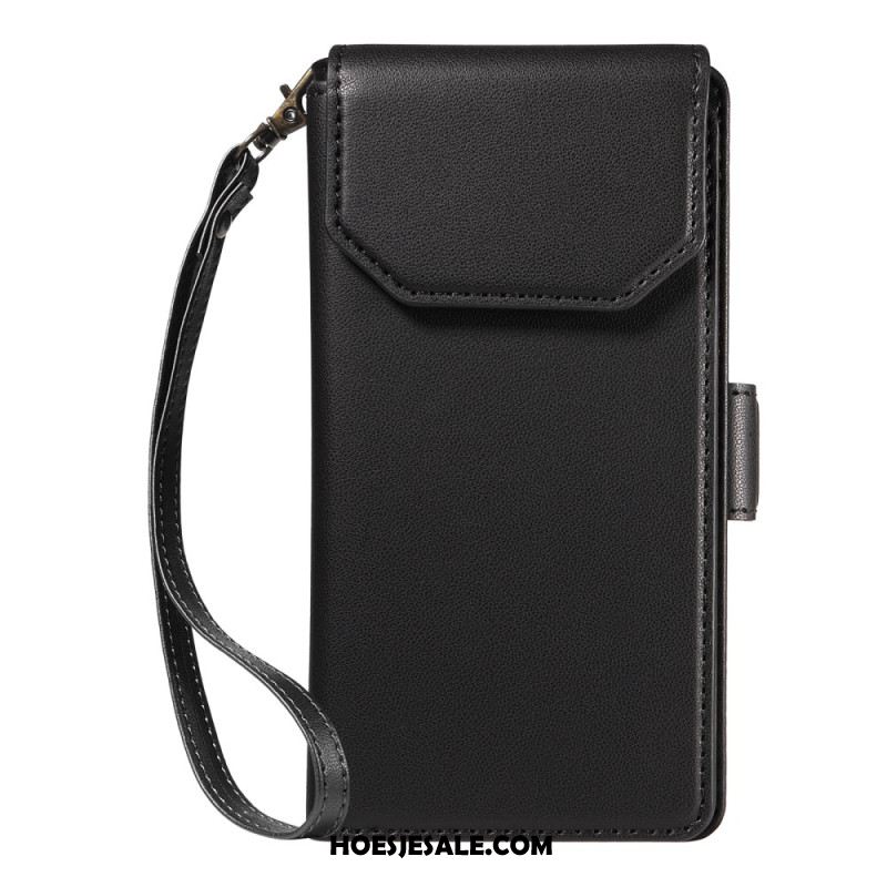 Folio-hoesje iPhone Air Telefoonhoesje Met Kaarthouders En Polsband