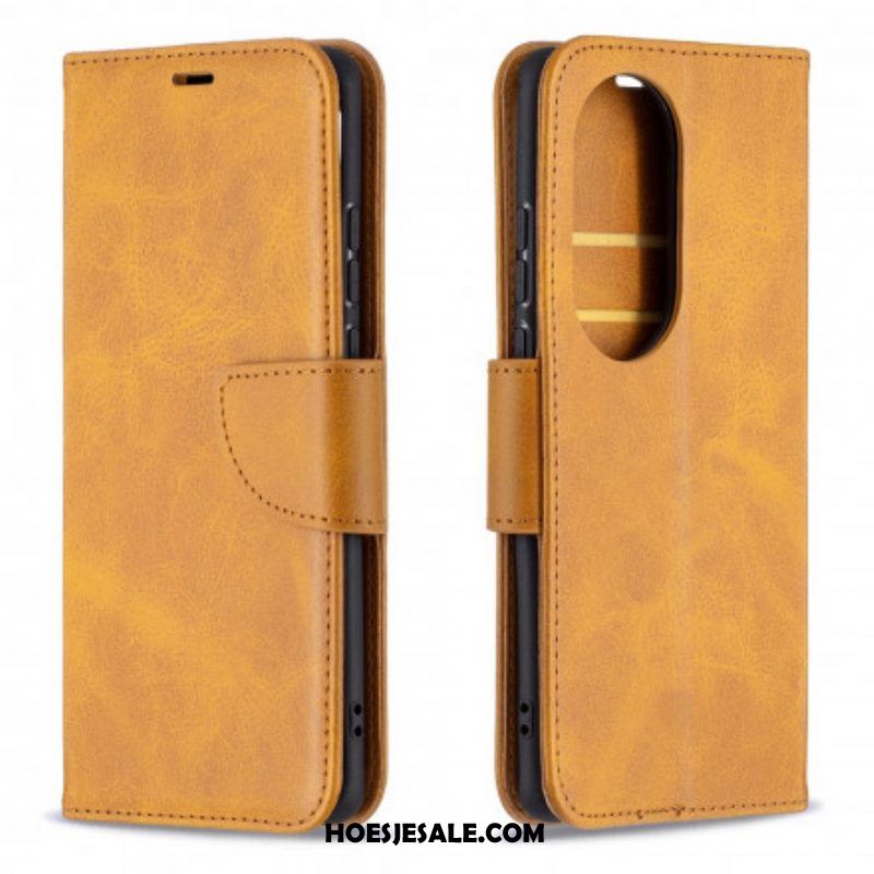 Folio-hoesje voor Huawei P50 Pro Flip Case Gladde Flap Schuin