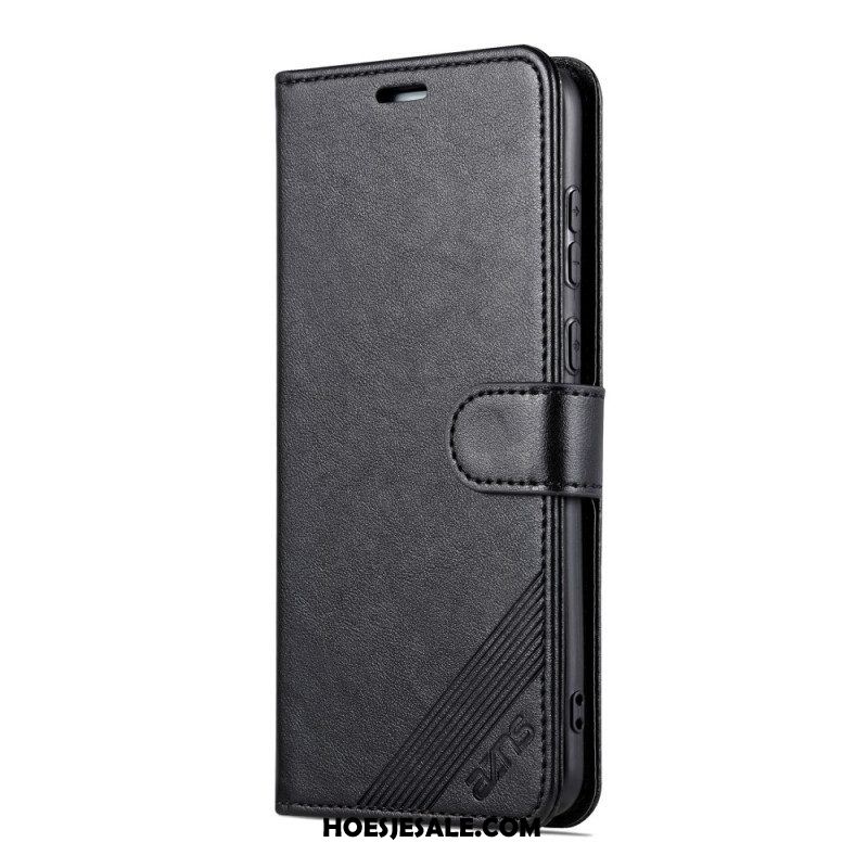 Folio-hoesje voor Huawei P60 Pro Azns Ledereffect