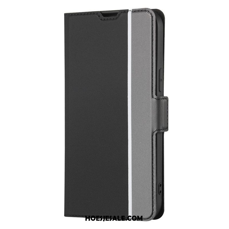 Folio-hoesje voor Huawei P60 Pro Tweekleurig