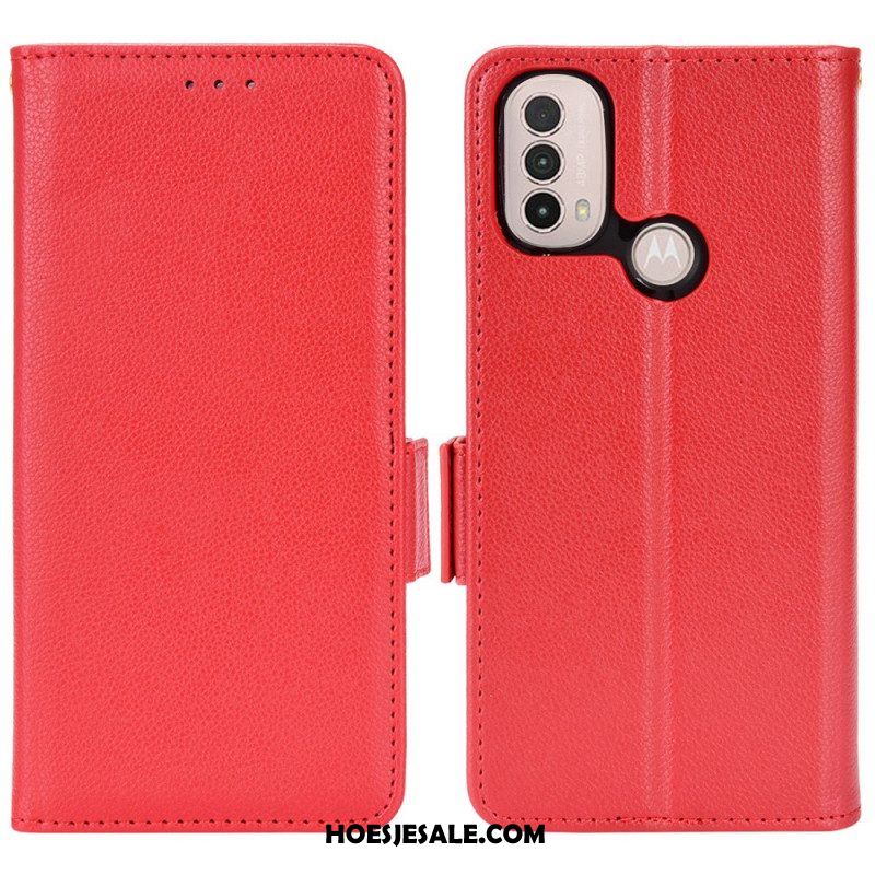 Folio-hoesje voor Moto E40 / E30 / E20 Flip Case Flap Dubbele Nieuwe Kleuren