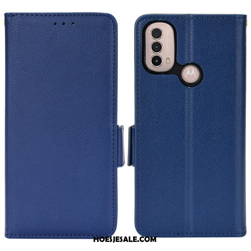 Folio-hoesje voor Moto E40 / E30 / E20 Flip Case Flap Dubbele Nieuwe Kleuren