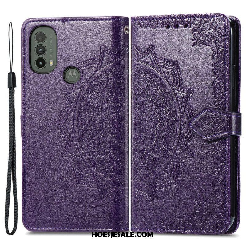 Folio-hoesje voor Moto E40 / E30 / E20 Mandala Middeleeuwen