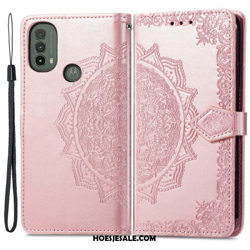 Folio-hoesje voor Moto E40 / E30 / E20 Mandala Middeleeuwen