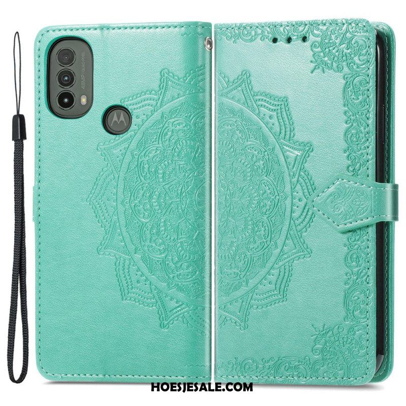 Folio-hoesje voor Moto E40 / E30 / E20 Mandala Middeleeuwen