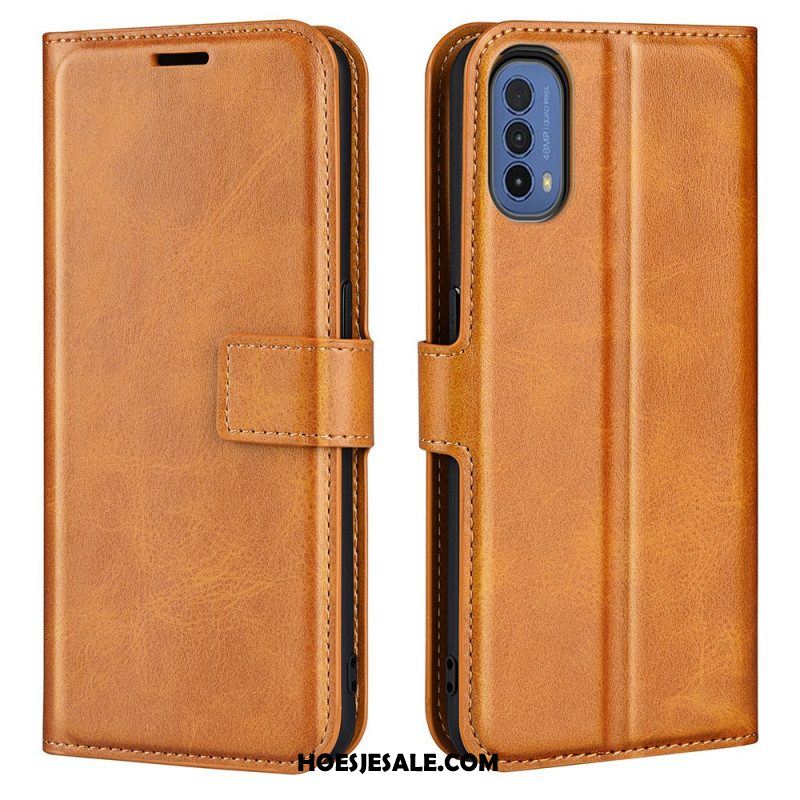 Folio-hoesje voor Moto E40 / E30 / E20 Slank Extreem Leereffect