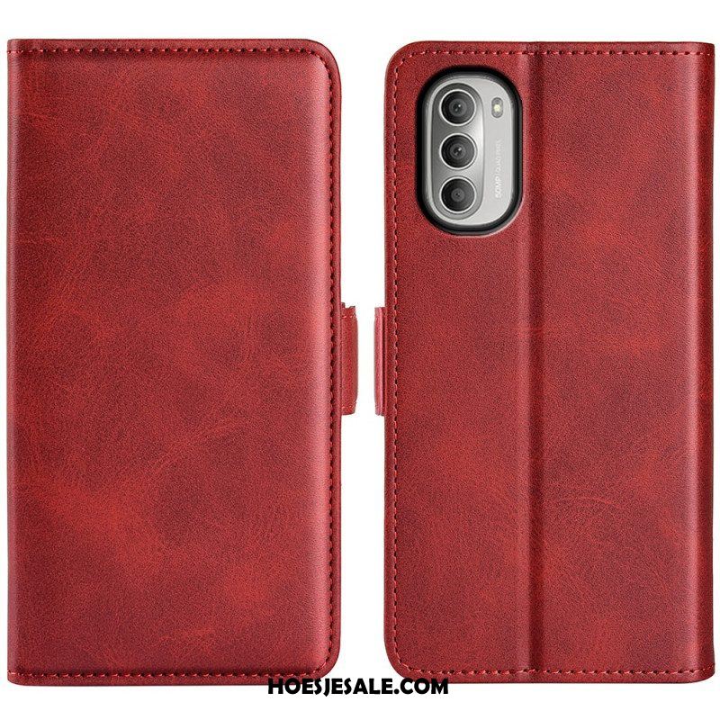 Folio-hoesje voor Moto G51 5G Flip Case Dubbele Klep