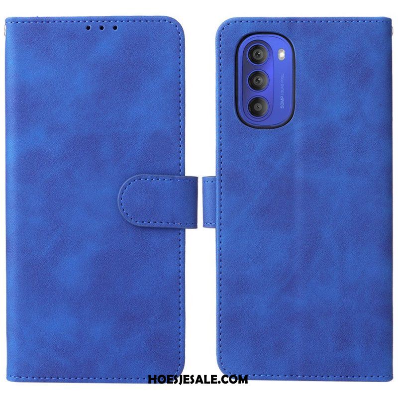 Folio-hoesje voor Moto G51 5G Huid Touch Vintage