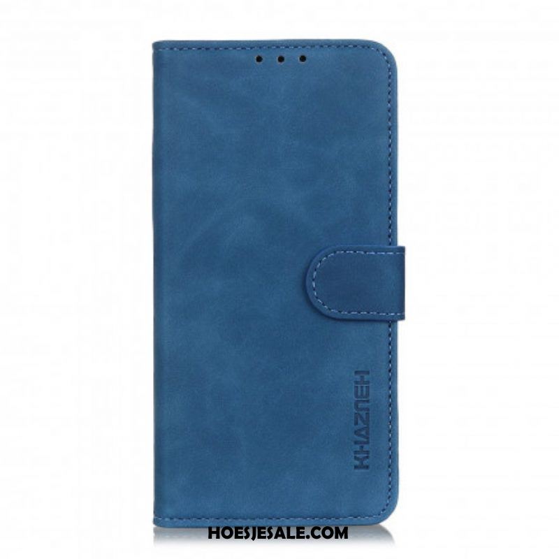 Folio-hoesje voor Moto G60S Khazneh Vintage Leereffect