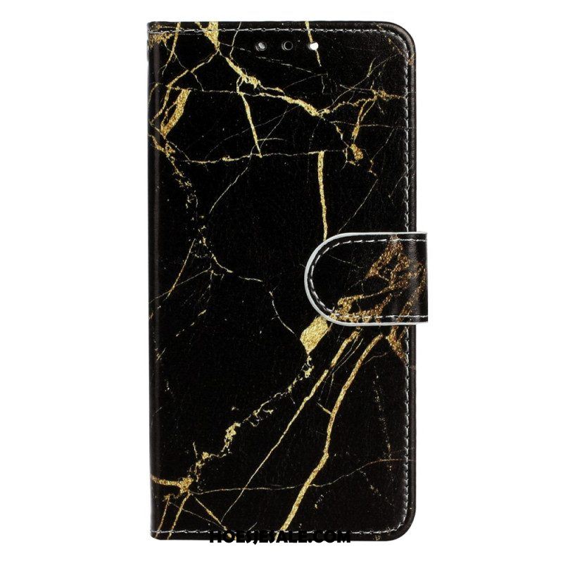 Folio-hoesje voor Moto G73 5G Marmer