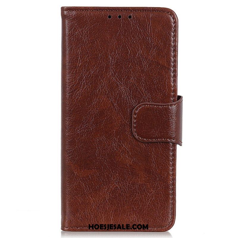 Folio-hoesje voor Moto G73 5G Nappa Splitleer