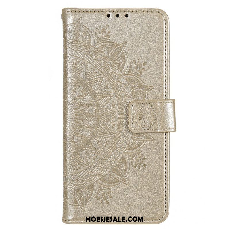 Folio-hoesje voor Moto G73 5G Zon Mandala