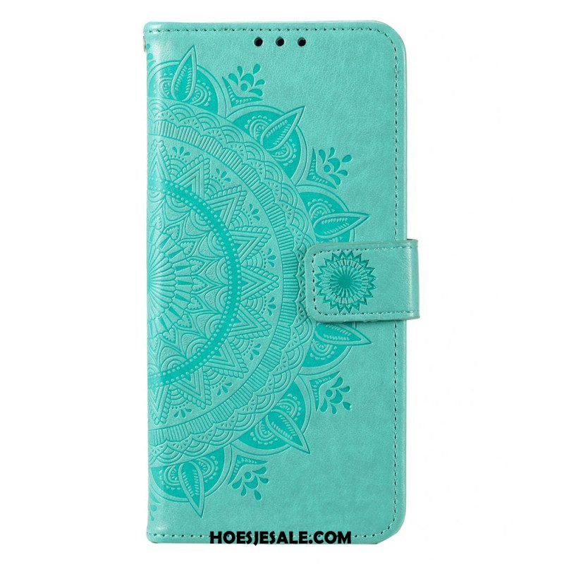 Folio-hoesje voor Moto G73 5G Zon Mandala