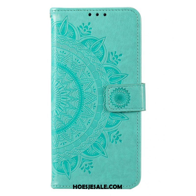 Folio-hoesje voor Moto G73 5G Zon Mandala