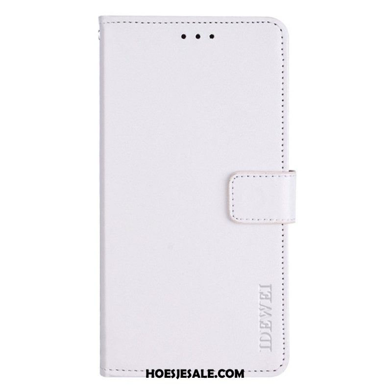 Folio-hoesje voor OnePlus 10 Pro 5G Idewei Lederen Stijl