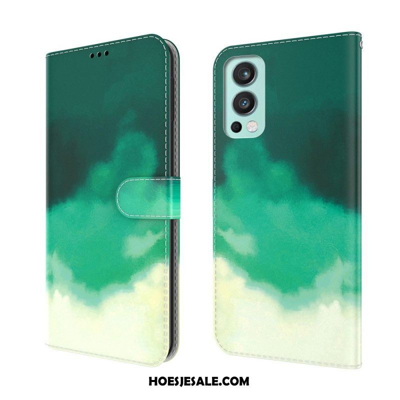 Folio-hoesje voor OnePlus Nord 2 5G Waterverf