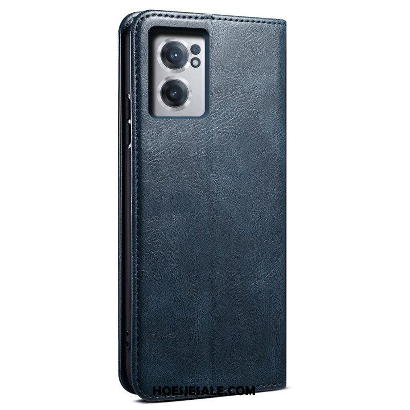 Folio-hoesje voor OnePlus Nord CE 2 5G Leer-effect