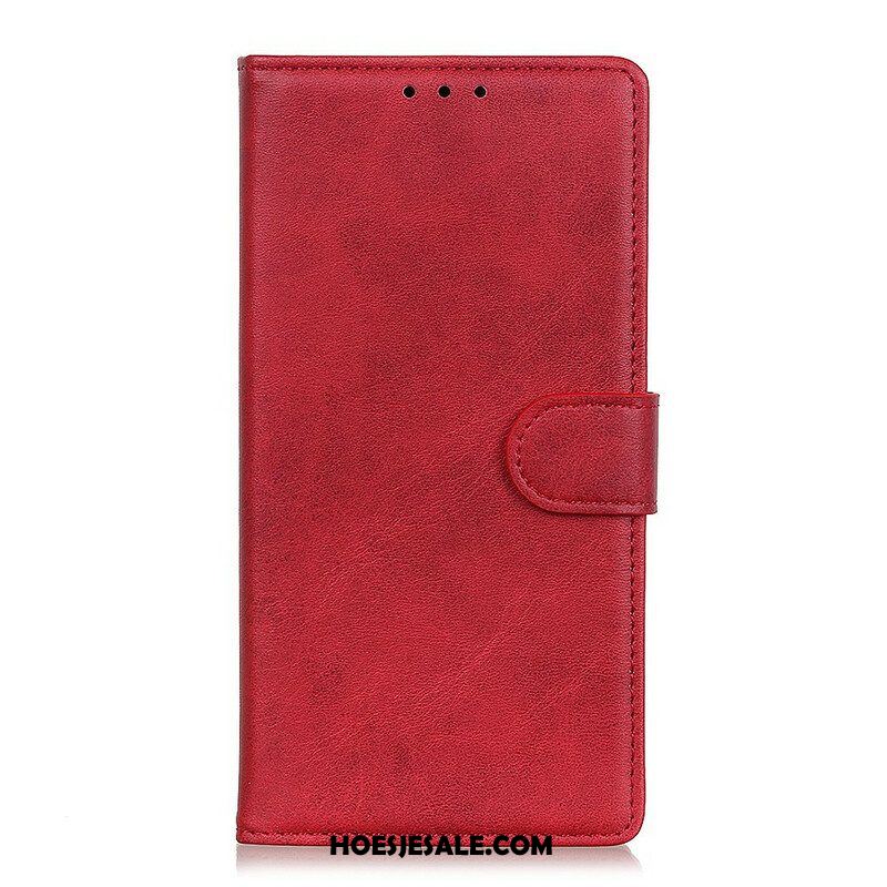 Folio-hoesje voor Oppo A16 / A16s Retro Mat Leereffect