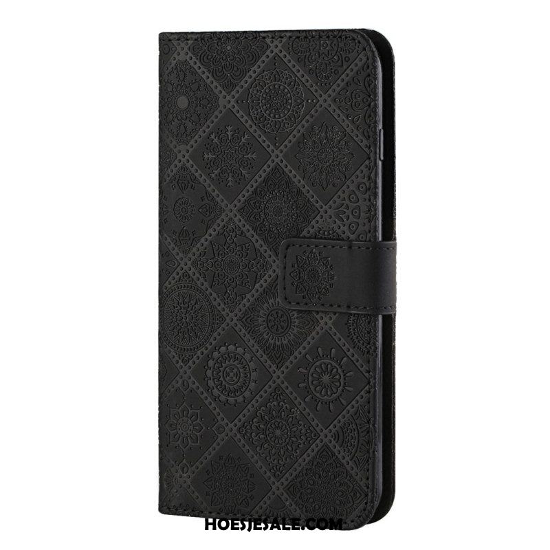 Folio-hoesje voor Oppo A16 / A16s Tapijt Patroon