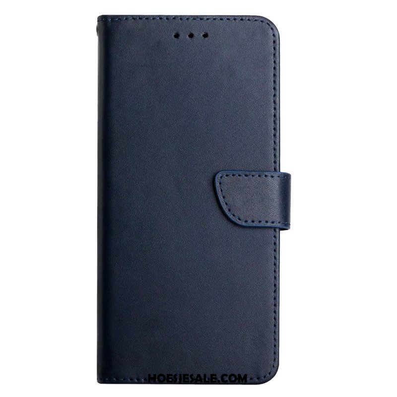 Folio-hoesje voor Oppo A54 5G / A74 5G Echt Nappaleer