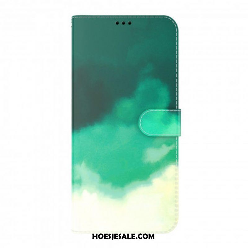 Folio-hoesje voor Oppo A54 5G / A74 5G Waterverf