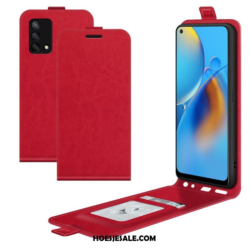 Folio-hoesje voor Oppo A74 4G Flip Case Retro Opvouwbaar