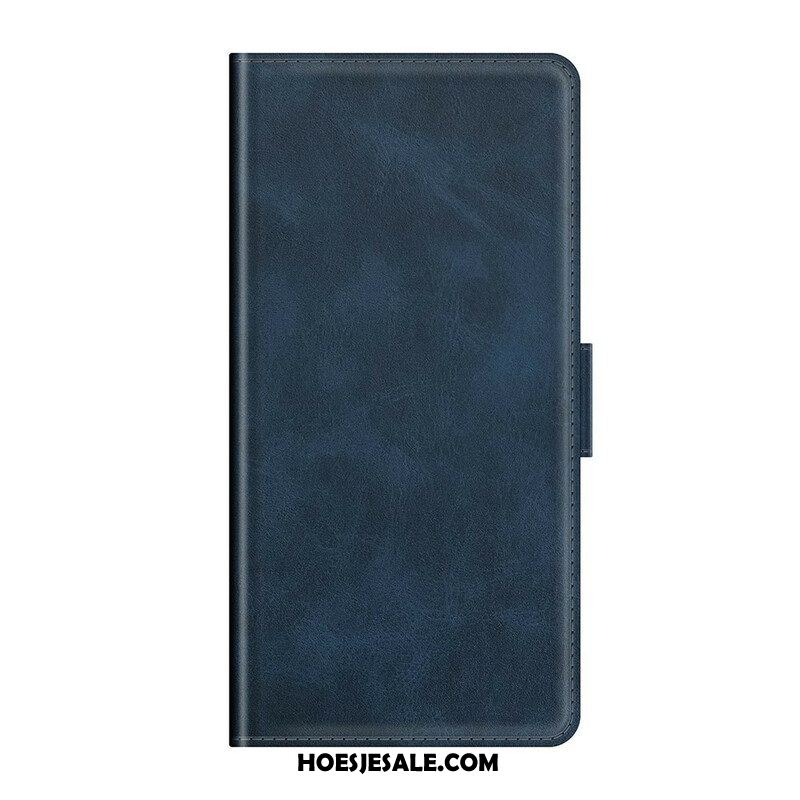 Folio-hoesje voor Oppo Find X3 Neo Flip Case Klassieke Dubbele Klep