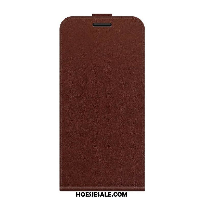 Folio-hoesje voor Oppo Find X3 Neo Flip Case Verticale Flap Met Leereffect