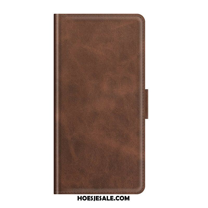 Folio-hoesje voor Oppo Find X3 Pro Flip Case Klassieke Dubbele Klep