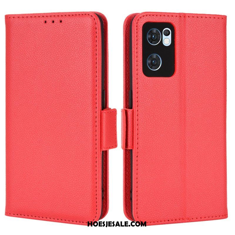 Folio-hoesje voor Oppo Find X5 Lite Flip Case Flap Dubbele Nieuwe Kleuren