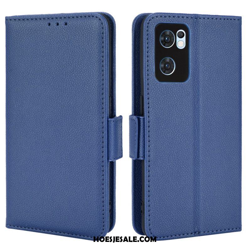 Folio-hoesje voor Oppo Find X5 Lite Flip Case Flap Dubbele Nieuwe Kleuren