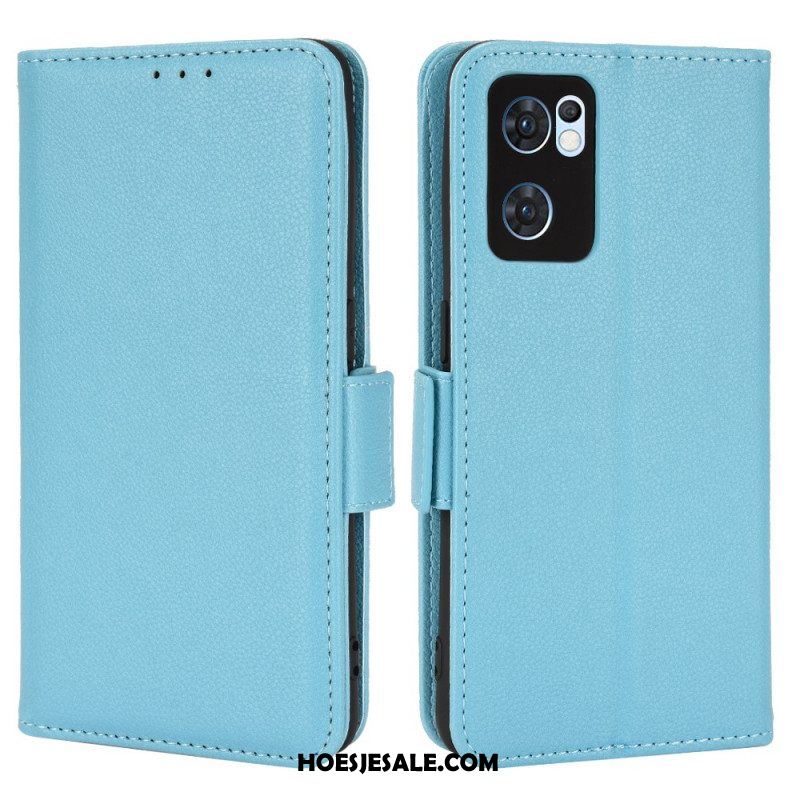 Folio-hoesje voor Oppo Find X5 Lite Flip Case Flap Dubbele Nieuwe Kleuren