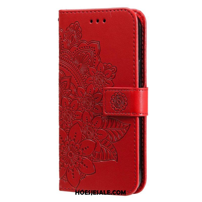 Folio-hoesje voor Oppo Find X5 Met Ketting Strakke Mandala