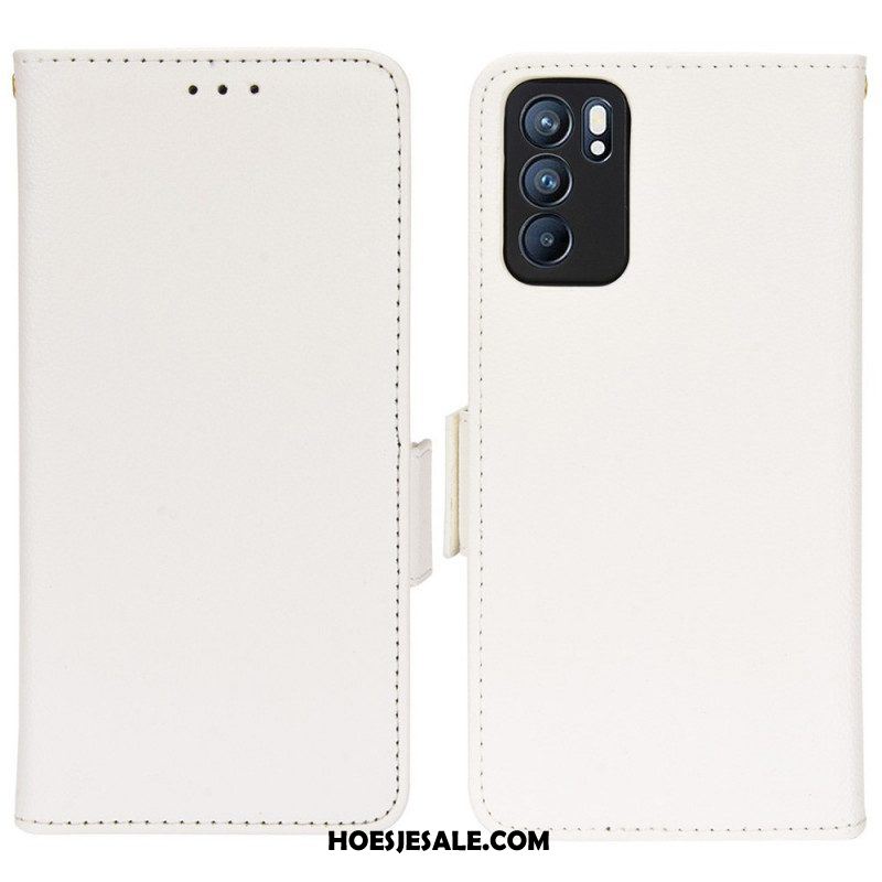 Folio-hoesje voor Oppo Reno 6 5G Flip Case Flap Dubbele Nieuwe Kleuren