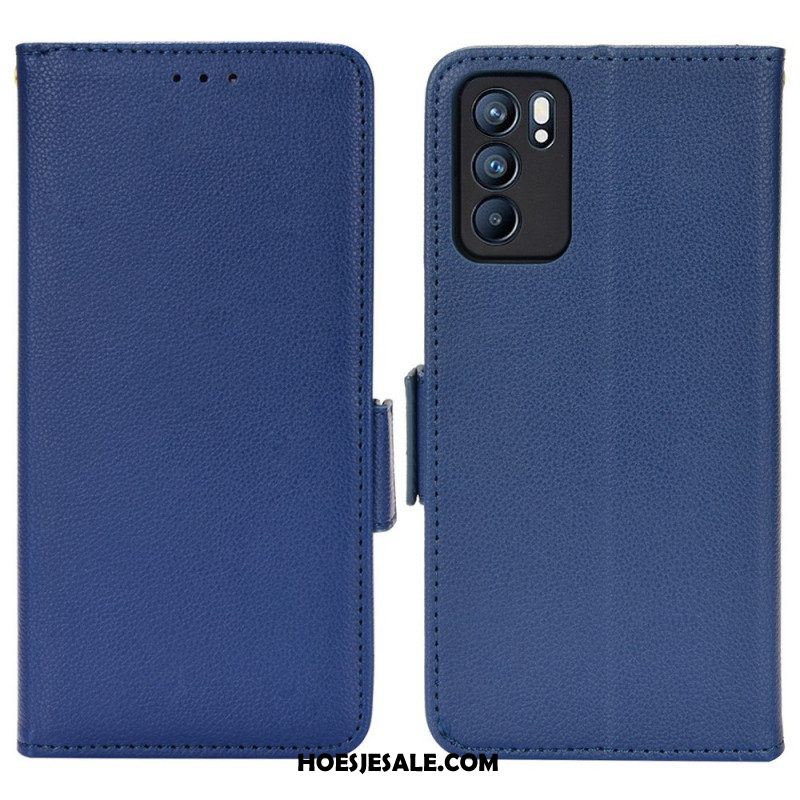 Folio-hoesje voor Oppo Reno 6 5G Flip Case Flap Dubbele Nieuwe Kleuren