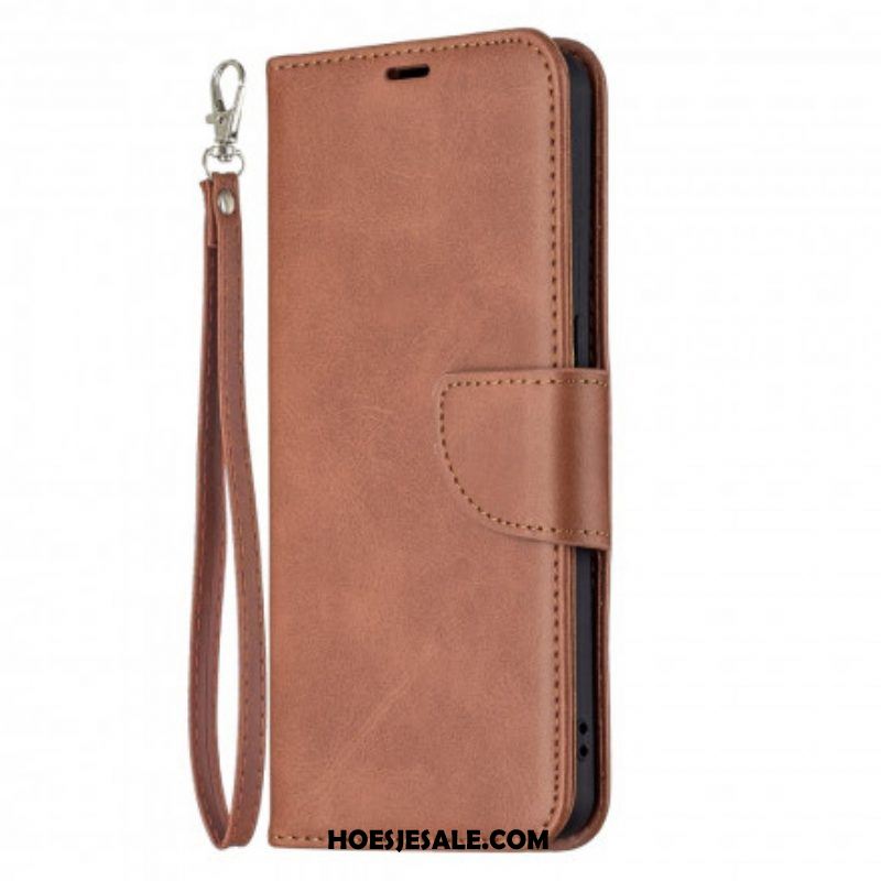 Folio-hoesje voor Oppo Reno 6 5G Flip Case Gladde Flap Schuin