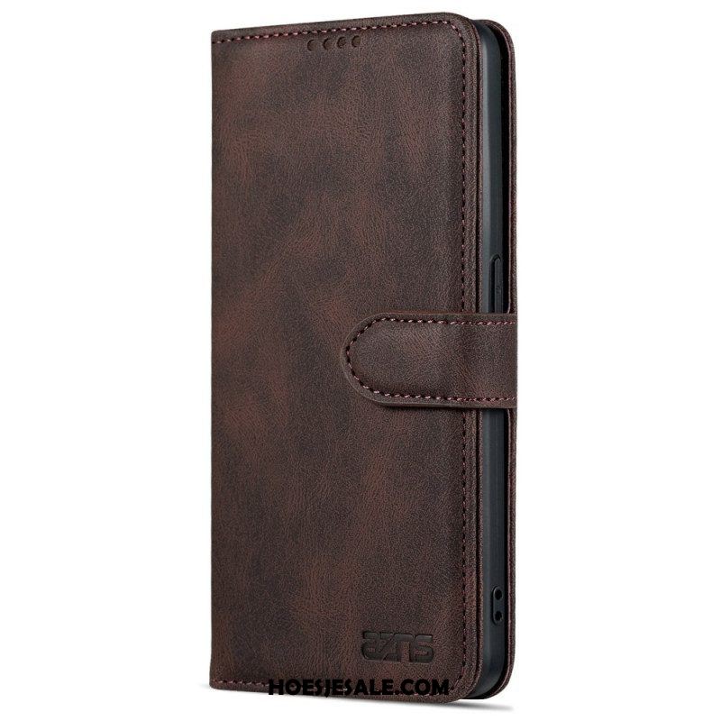 Folio-hoesje voor Oppo Reno 8 Azns Vintage Leereffect