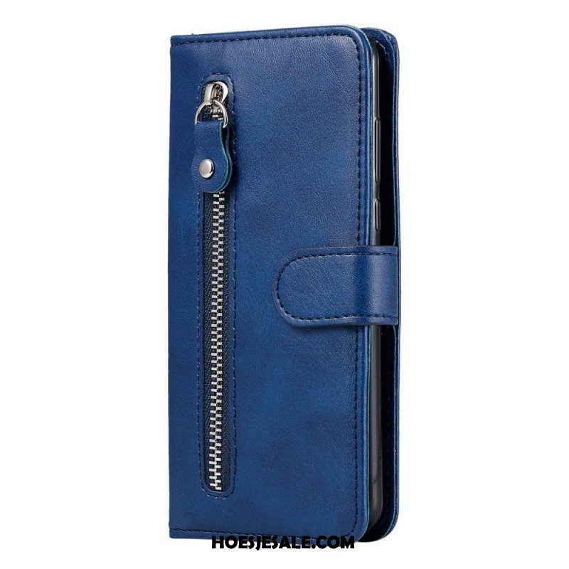 Folio-hoesje voor Samsung Galaxy A13 Driehoeken Met Lanyard