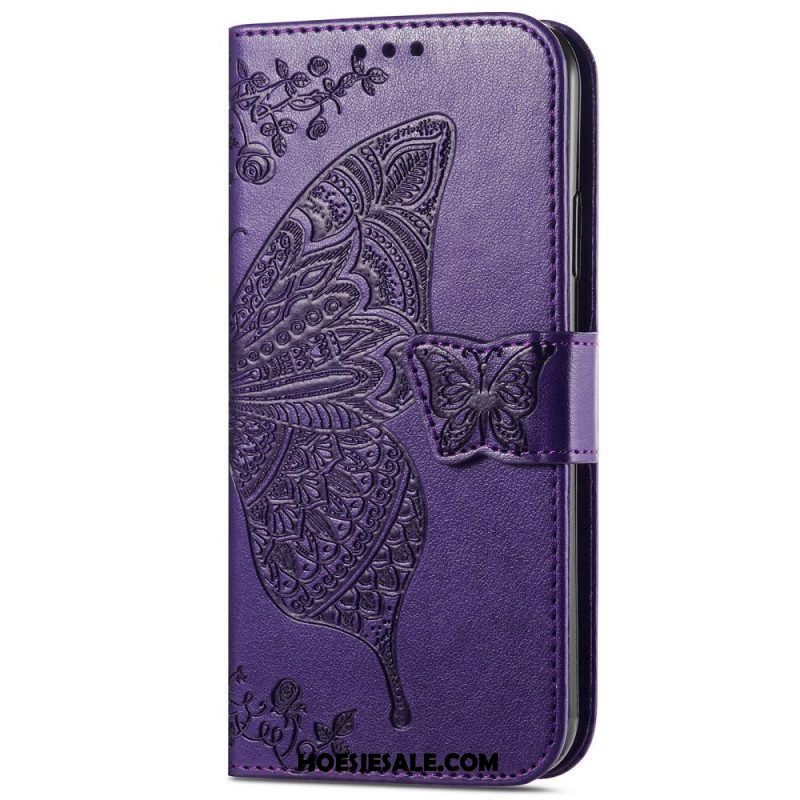 Folio-hoesje voor Samsung Galaxy A13 Lychee-stijl Rfid Khazneh