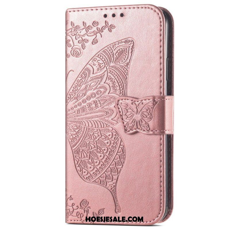 Folio-hoesje voor Samsung Galaxy A13 Lychee-stijl Rfid Khazneh