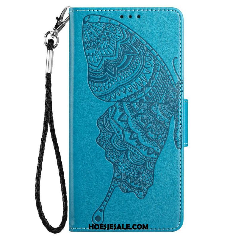 Folio-hoesje voor Samsung Galaxy A13 Met Ketting Patroon Met Bandjes