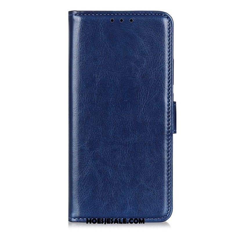 Folio-hoesje voor Samsung Galaxy A14 / A14 5G Imitatie Lakleer